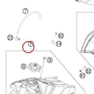 FUEL TANK CPL. 7,5L SX 14 KTM — 5150701313330