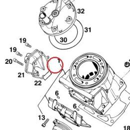 CYLINDRE 300/96 KTM — 54630405044