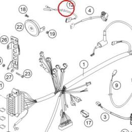 CABLE ADAPT. BOUTON DEMARREUR KTM — 58511074050