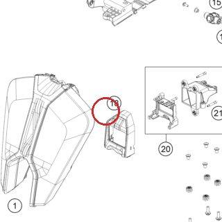 Couvercle d'acc KTM — 61914001060