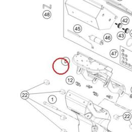 Carrier for roadbook bracket Z KTM — 76712091100