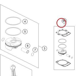 PISTON KIT GR. II 450 EXC 14 78130007010 II KTM — 78130007010 II