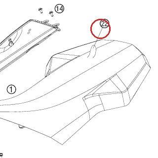Couvercle de selle 09 KTM — 83507040050