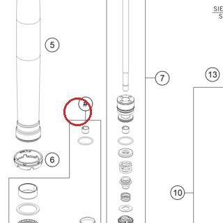 Repair kit 35mm black 50SX/TC KTM — RP10028