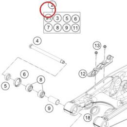 Swing arm cpl. 85 SX/TC 18 KTM — 47104030144