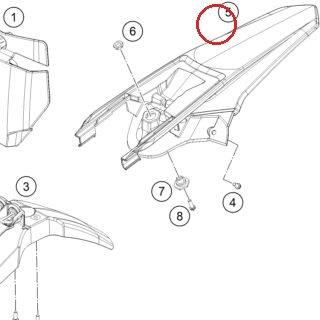 Rear fender 85SX 2020 KTM — 47208013000ABA