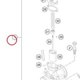 Carburateur Keihin PWK 28 18 KTM — 47231001044
