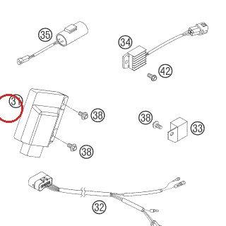 BOITIER DIGITAL 250 EXC 05 KTM — 54839031400