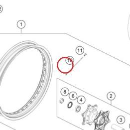 Spoke, M5 / 3.9 x 225.4 KTM — 60709071225