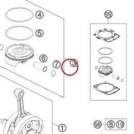 PISTON I D 95MM 78730007100 I KTM — 78730007100 I