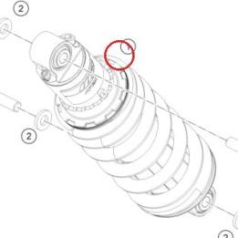 Shock absorber rear KTM — 95804010300