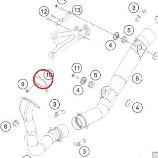 GASKET EXHAUST FLANGE KTM — M3236041000