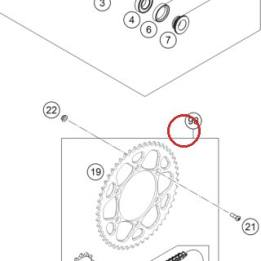 Drivetrain kit MX 14Z/49Z KTM — SPAA14U49CM1186