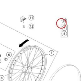 SPOKE KIT REAR 17'' KTM — 00050000976