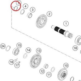 CIRCLIP XDNS-25 S02 KTM — 0471025001