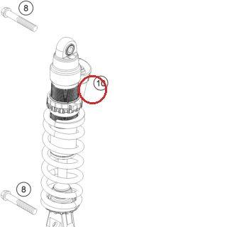 MONOSHOCK 125/150 EXC, XC-W 17 KTM — 12187Q6101