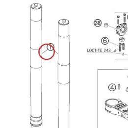 FORK WP D 48 450/540 SXS 2007 KTM — 14187C16