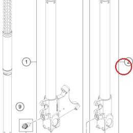 Axleclamp left d35mm black KTM — 35480603S1