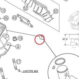 CYL. AVEC PISTON 45MM 65SX 03 KTM — 46030005600