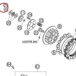BAGUE PLATEAU EMBR 65SX 02 KTM — 46032054100