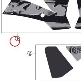 DECO SPOILER G+D 65 SX 06 KTM — 46108099400