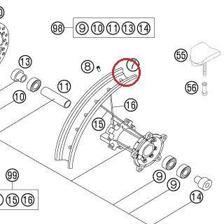 RIM REAR 1,6X12'' ALU 200 KTM — 46110070000