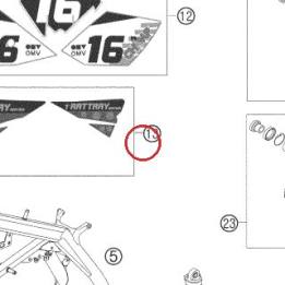 DECO FILTRE A AIR 125 SX TR05 KTM — 50308192246