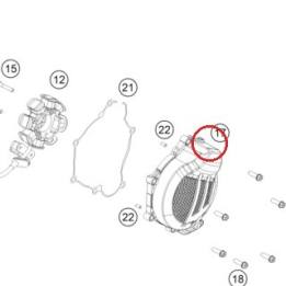 IGNITION COVER EXC KTM — 5043010200015