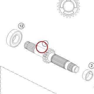DRIVE SHAFT ASSY. NOT 12 KTM — 50433101000