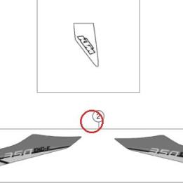 DECAL-SET TAIL 350 EXC-F 14 KTM — 77508098600
