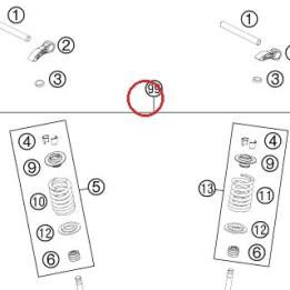 VALVE KIT 350 SX-F 13-15 KTM — 77836030010