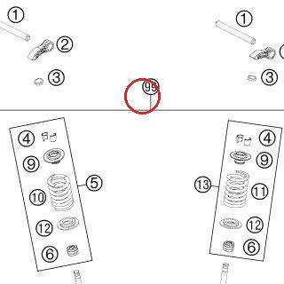 VALVE KIT 350 SX-F 13-15 KTM — 77836030010