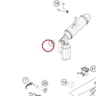 SLIP ON SYSTEM KTM RC/DUKE 390 KTM — 90805999000