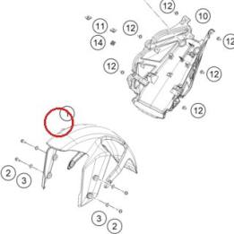 FR.FENDER ASLY D250 MY23 CERA KTM — 96308010100AB