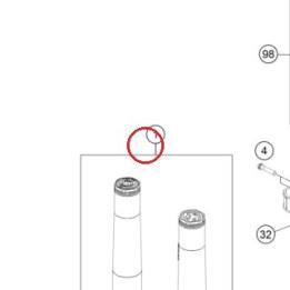 Fork KTM 350 SX-F/MC-F 2023 KTM — A460C107W406000