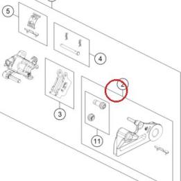 Brake caliper support KTM — A54013075100