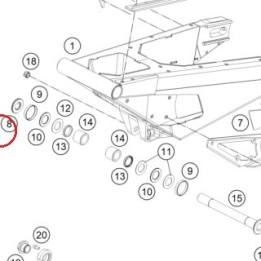 COLLAR FLANGE BUSH KTM — B3304038000