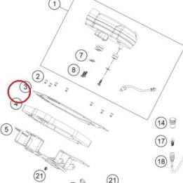 STIFFENING PLATE KTM — B3314004000