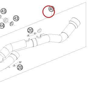 EXHAUST PIPE TITAN SXS 08 KTM — SXS08250510