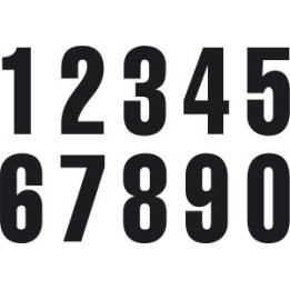 Numéros de course — Number 7 3Pieces Black 5'' KTM — 322207